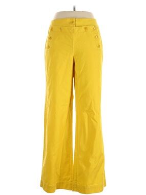 J. Crew Yellow Wide-Leg High-Rise Pants